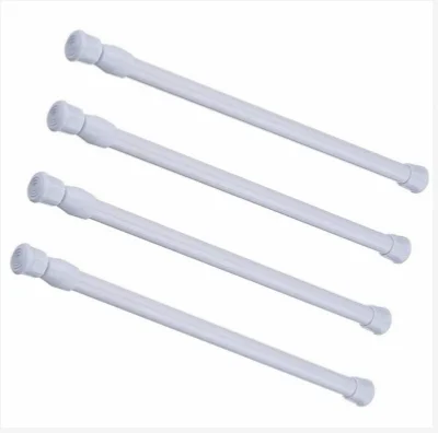 Multifunction Adjustable Curtain rod Tension Shower Curtain Pole Metal Telescopic Extendable Curtain Rod