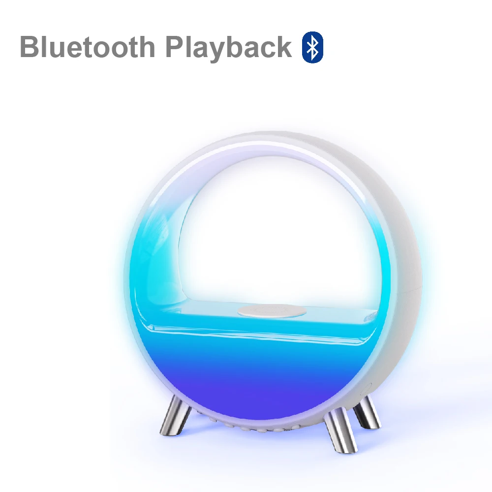 China Factory Supply Digital Multi-function Display Smart Sunrise Wake up Alarm Clock for Kids Adults