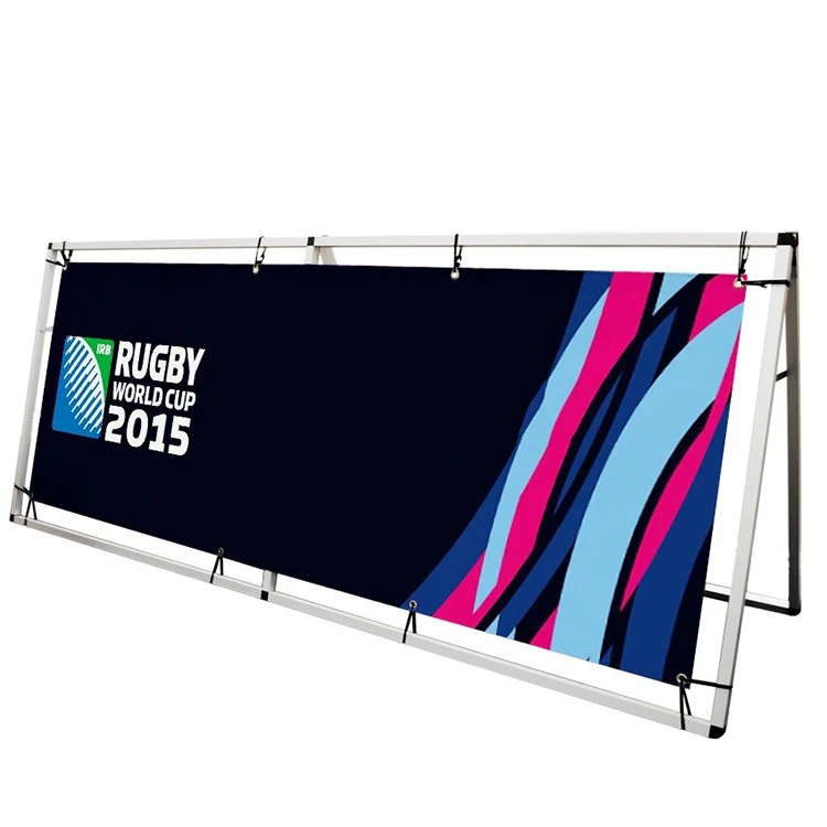 custom exhibition outdoor folding trade show advertising promotional portable oval horizontal stand a frame pop up banner