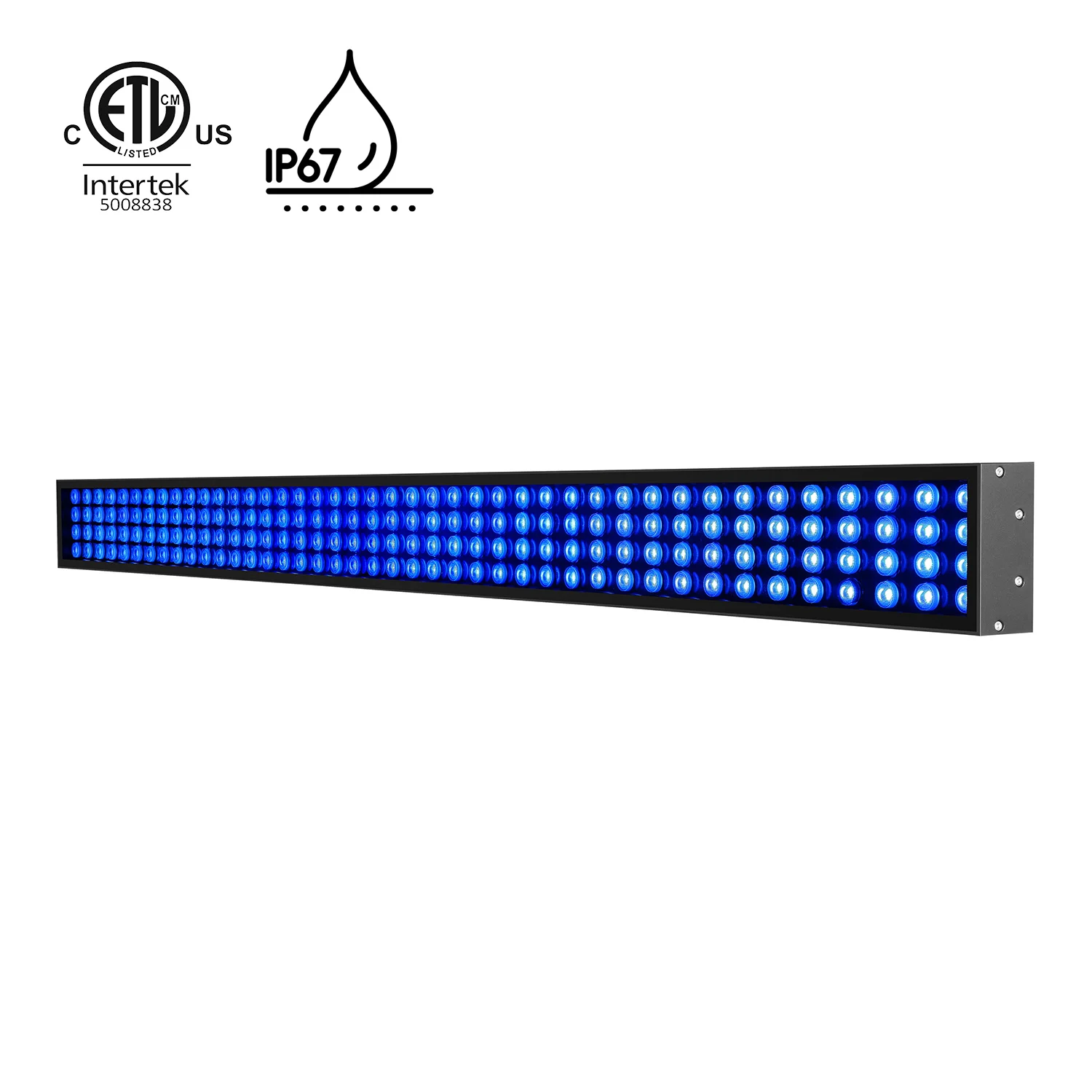 ETL cETL Listed 160w 300w Hot Sale Waterproof  DMX RGBW Linear Led Car Wash Light Auto Workshop Layout Design Led Tunnel Light