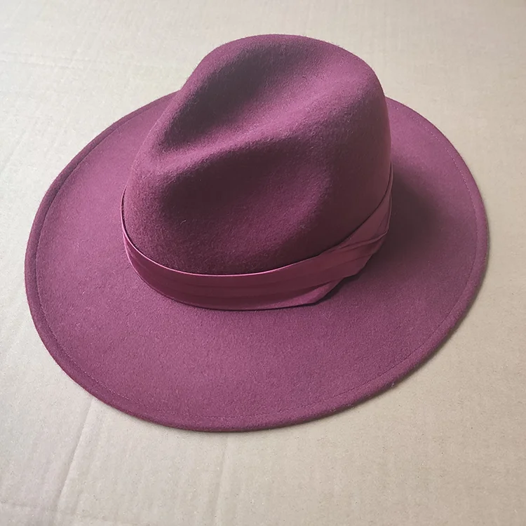 Woolen Ombre Fedora Hats Women Wholesale 2022
