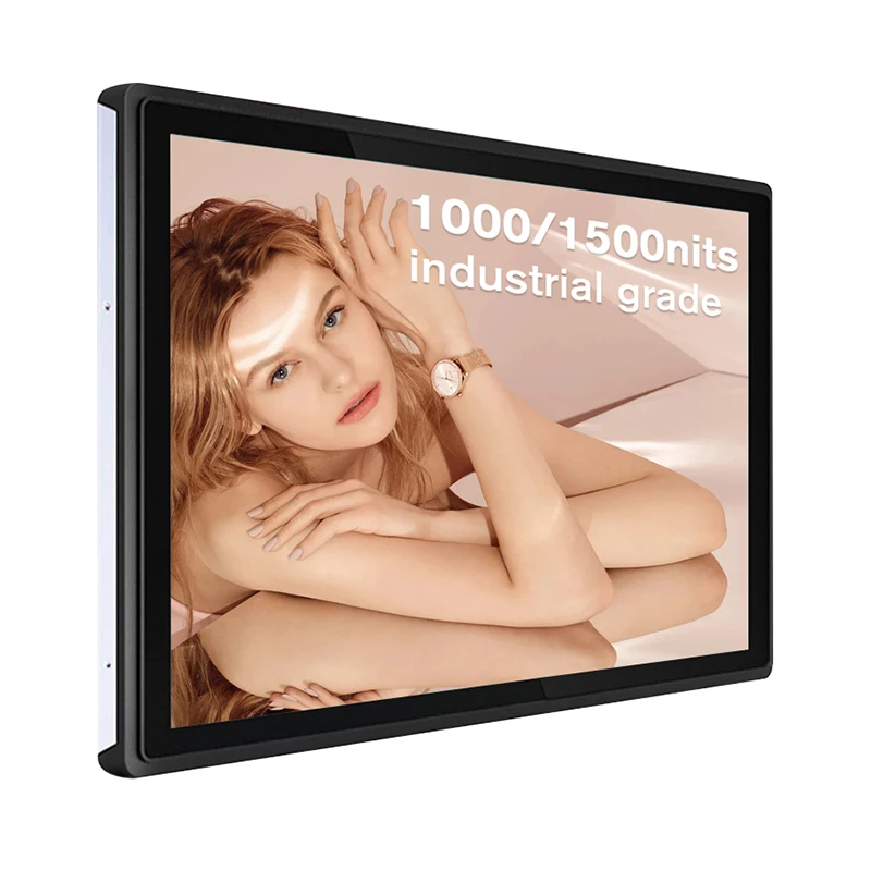 17 19 inch 700 1000 nits tft touch screen embedded aluminum industrial monitor