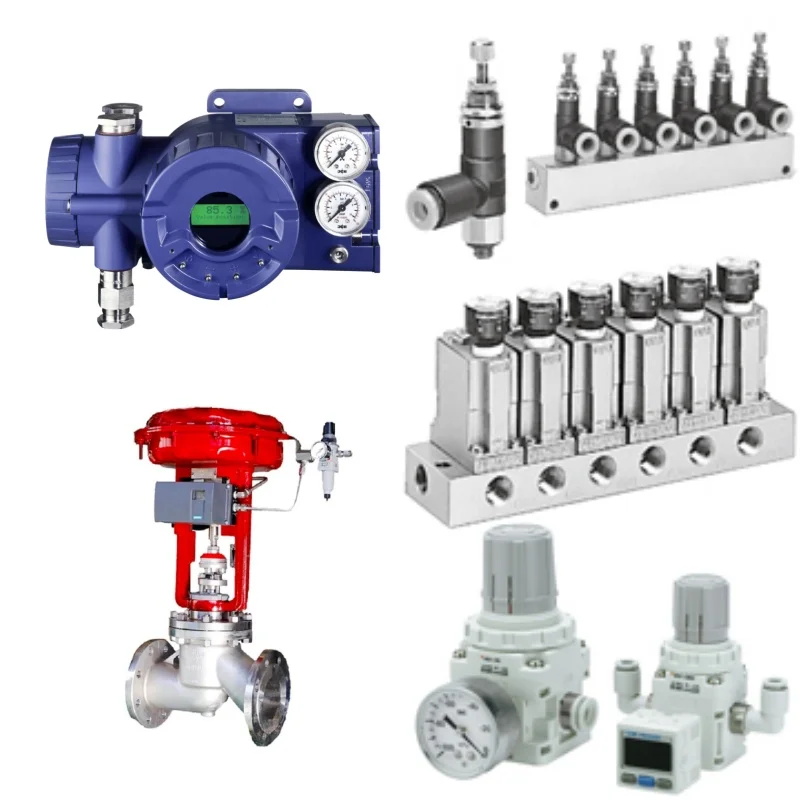 Schneider Foxboro SRD960 Valve Positioner and Delixi Solenoid SMC Filter Pressure Reducing Valve
