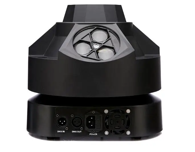 New flash four head bee eye LED rotating colorful beam lamp voice controlled laser stroboscopic laser stage lamp