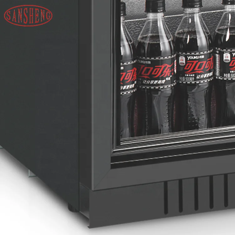 Double Glass Door Counter Top Beer Cooler Fridge Refrigerating Showcase Back Bar Cooler