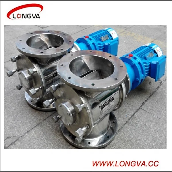 Stainless Steel Slide Type Rotary Discharge Cleaning Valve Feeder