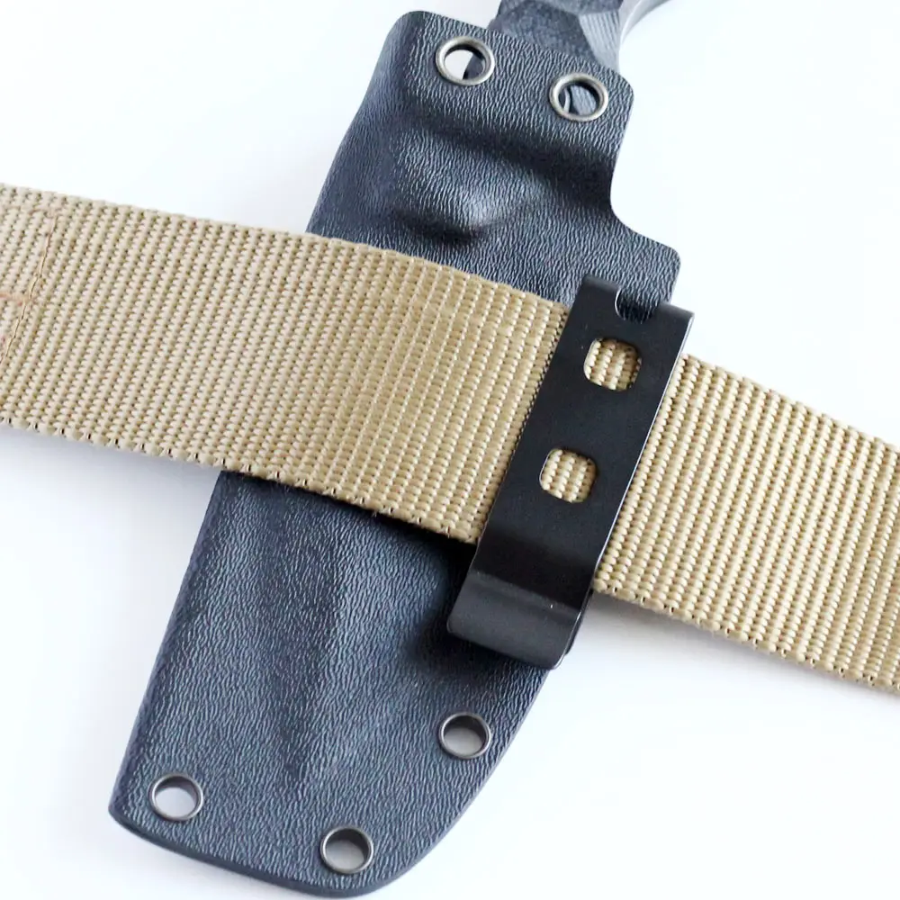 Black Tactical Metal Belt Clip With Mounting Hardware Kydex Holster Sheath Clip Loop