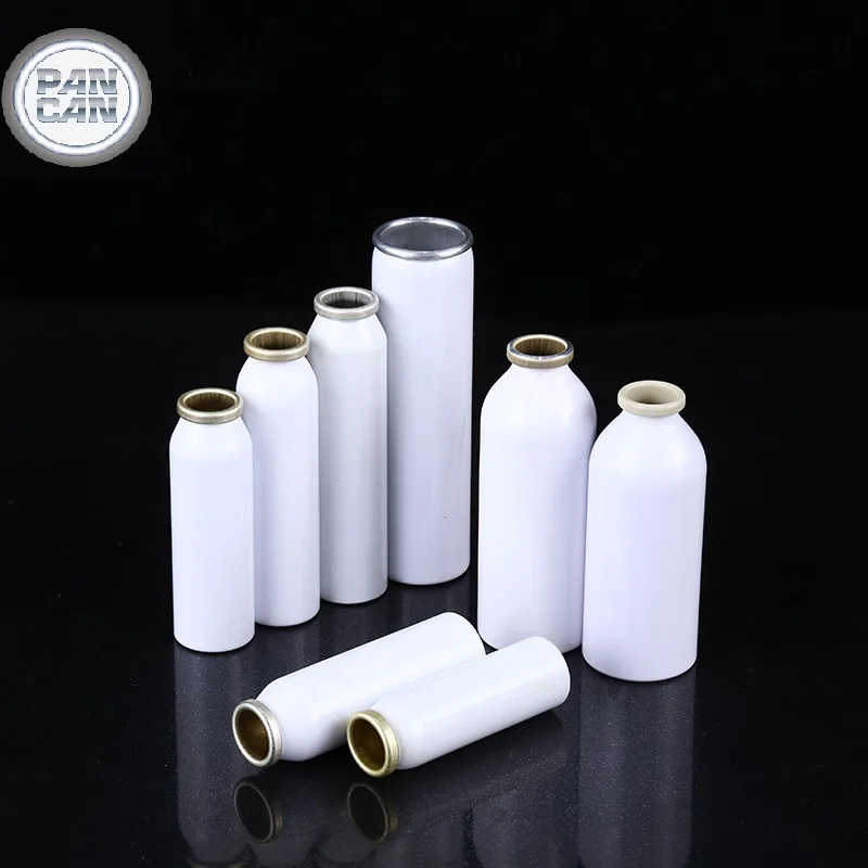 aluminium bottle aerosol can cosmetic spray cylinder manufacturer printing logo 100ml-550ml