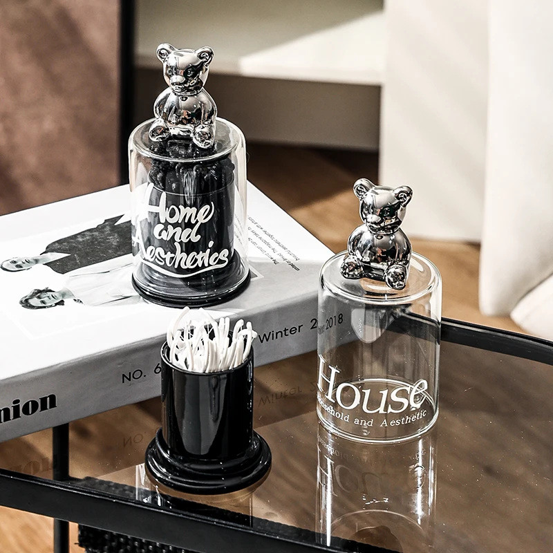 Гладкие белые Держатели Для Зубочисток из костяного фарфора милый керамический держатель модный новый чехол