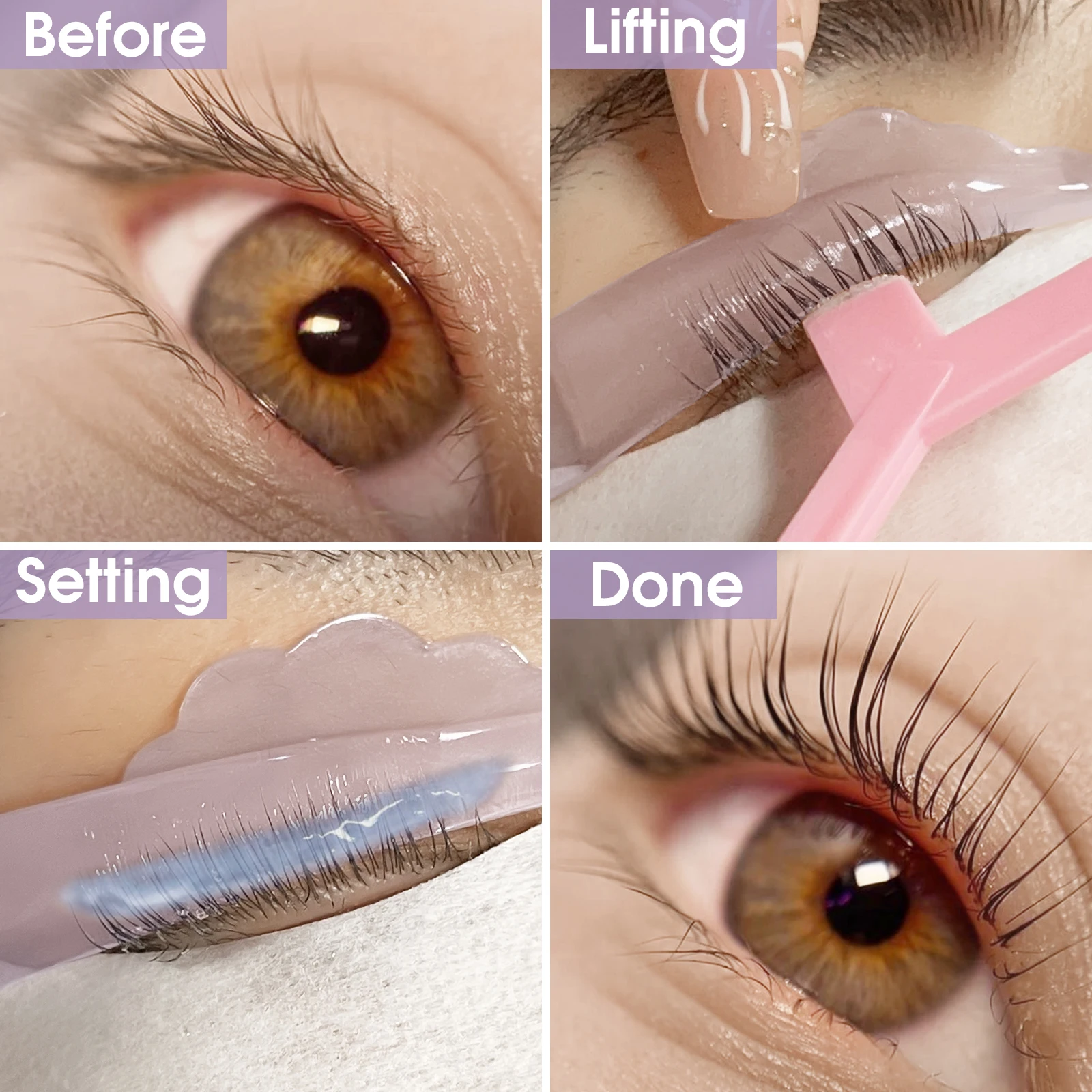 Libeauty Lash Lift Lamination Shield Glueless Eyelash Perm Rods Self Sticky Perming Rod Eyelash Lifting Pad Lash Lift Rod