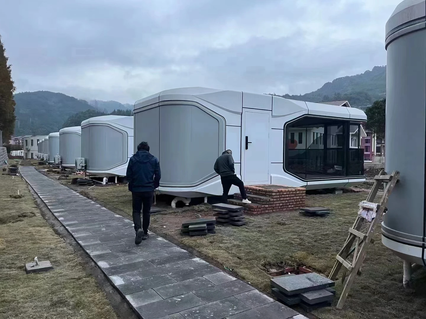 Space Capsule Beds Hote Commercial Space Outdoor Mobile Tiny house luxury Capsule House prefab houses