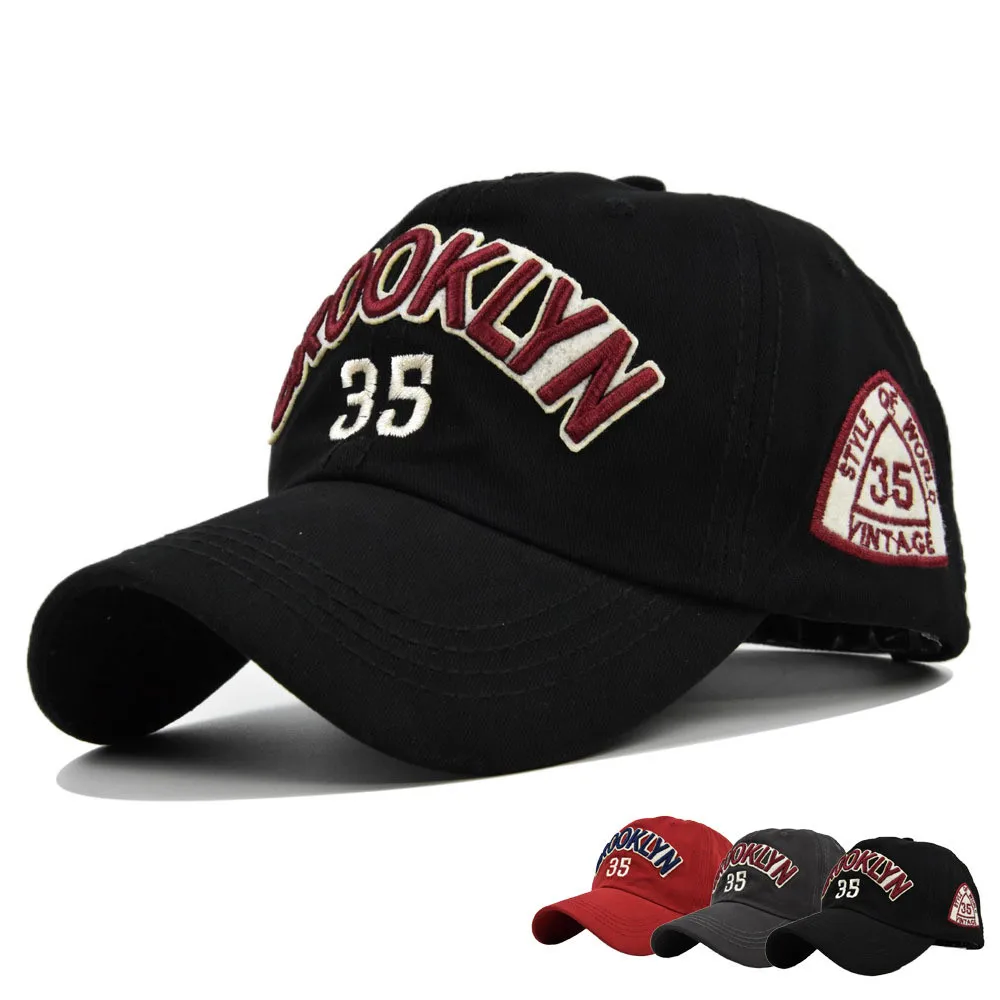
Fashion Cool BROOKLYN Sun Visor Sports Cap Exquisite 3D Letter Embroidery Baseball Caps Hat For Men Women 
