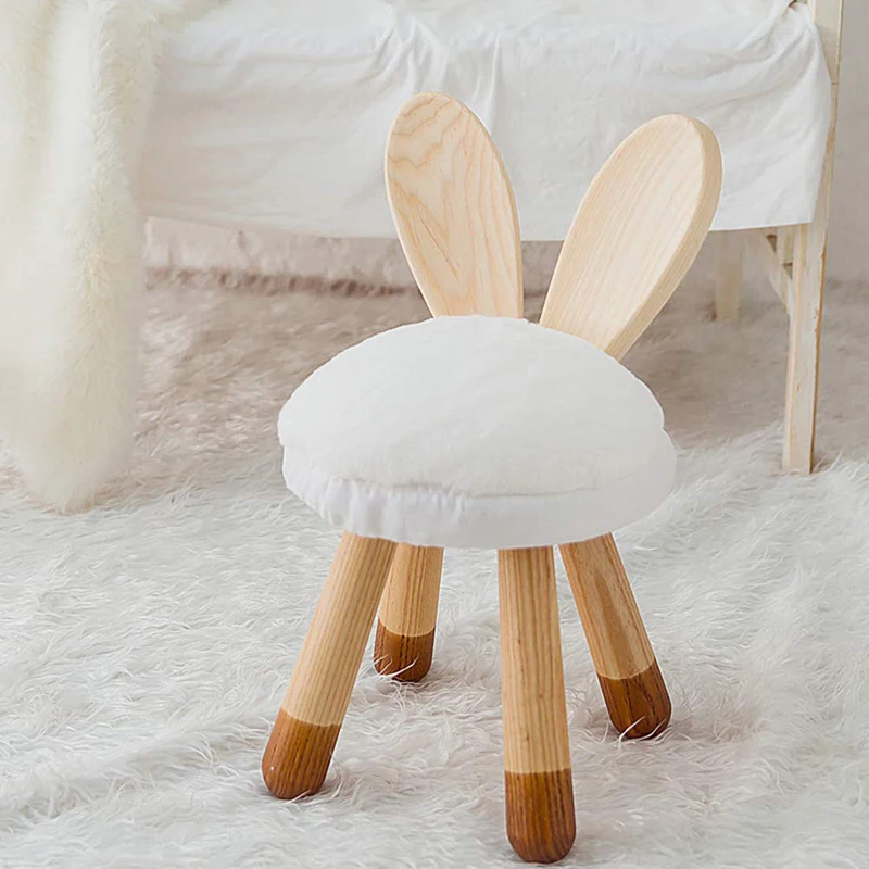Easy assembly ottoman animal stools Plush Doll Footstool Reward stationery Plush Doll rabbit shape dildo