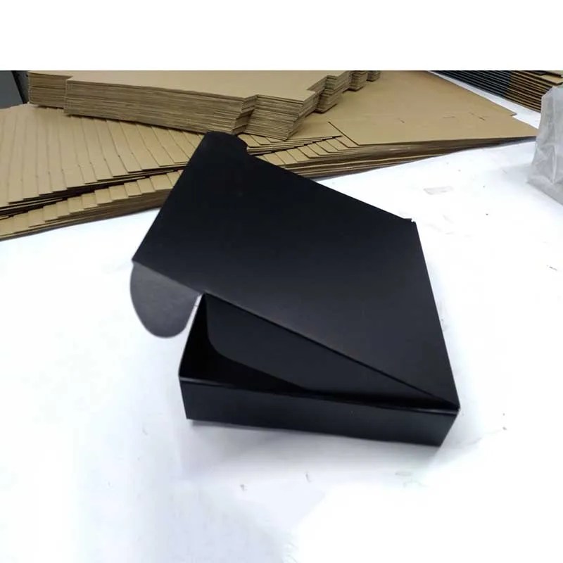 
Custom Matte Black Shipping Box/Corrugated Folding Mailer Boxes/Singel Wall Cardboard Poster Paper Box Packaging 