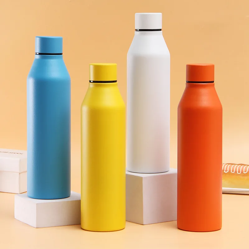 Wholesale 500ml Drink Metal Thermal Bottle Double Layer Stainless Steel Insulated Water Vacuum Flask