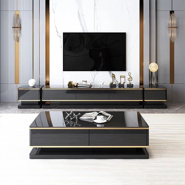 Luxury Tv Unit Cabinets Modern Drawer for Living Room Furniture Combination Luxury Modern Living Room Tv Cabinet