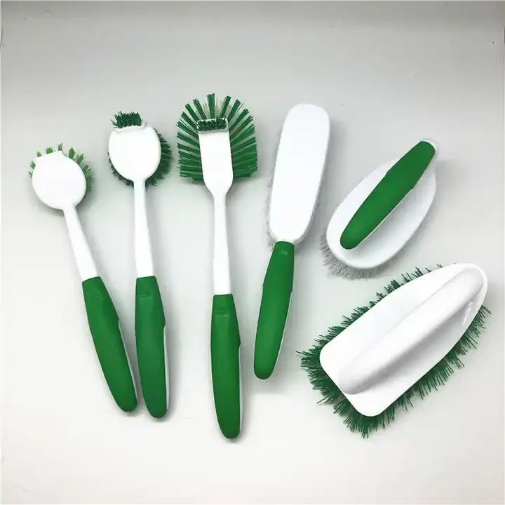 Small Household TPR and PP Scrubbing Brush with Rubber Handle for Clothes Washing and Kitchen Cleaning Eco-Friendly