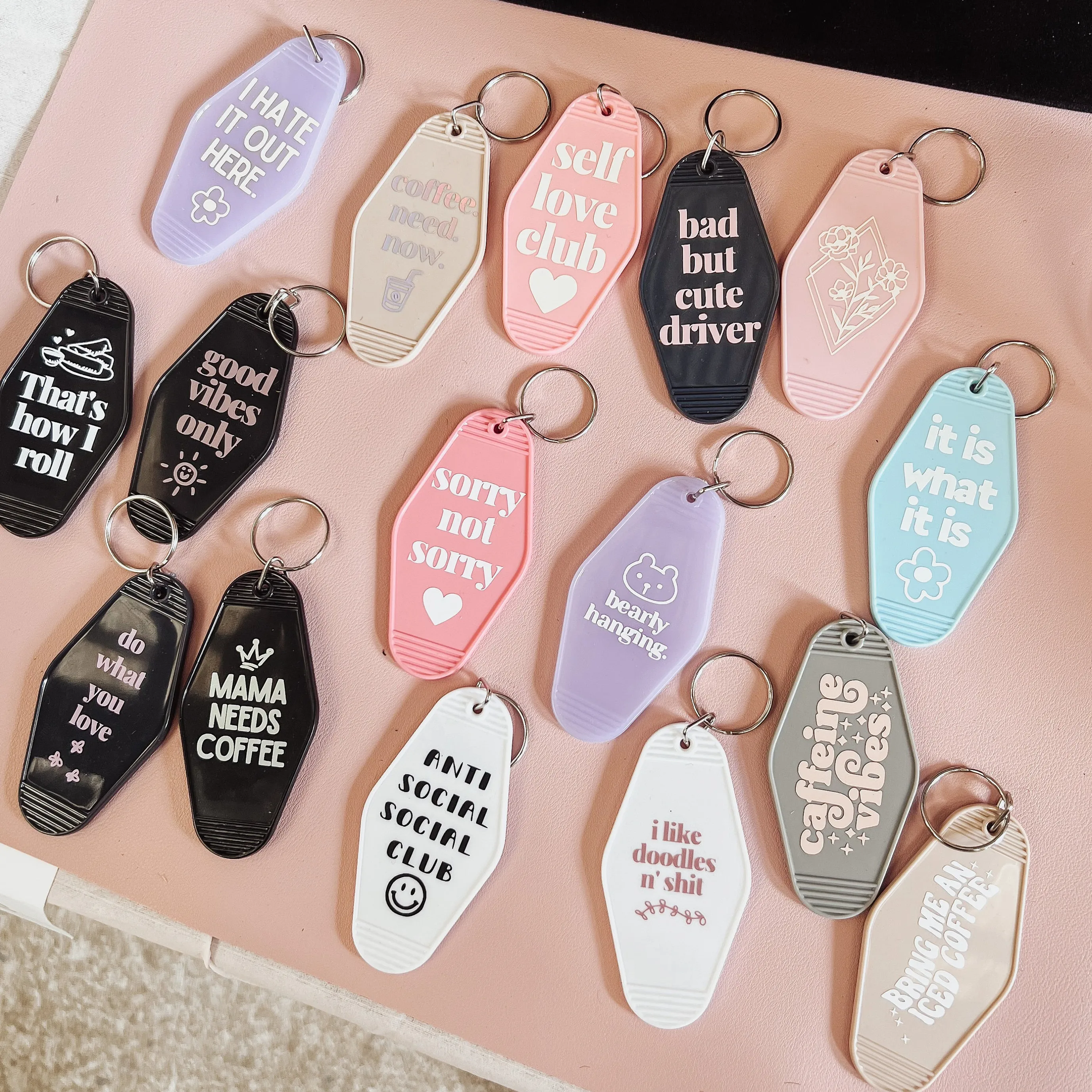 Motel Keychain Template Retro Keychain Png Pre-sized Retro Motel Digital keychain