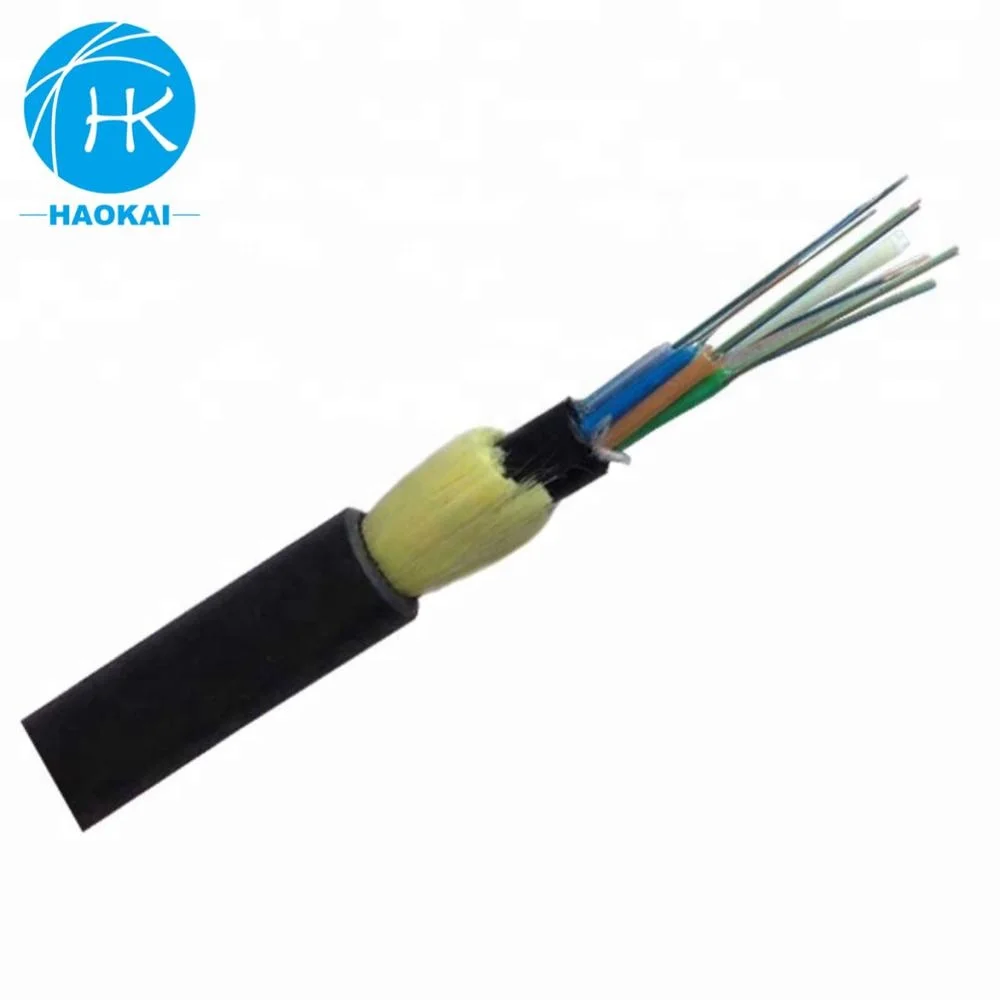 Optical G652d 48F Aerial Armored Blown High Quality 24Core Adss Fiber Optic Cable