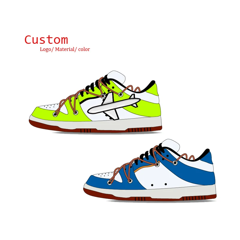 Fashion Original Custom Brand Sneakers High Quality Genuine Leather Customized High Top Mens Basketball Skate Board Shoes