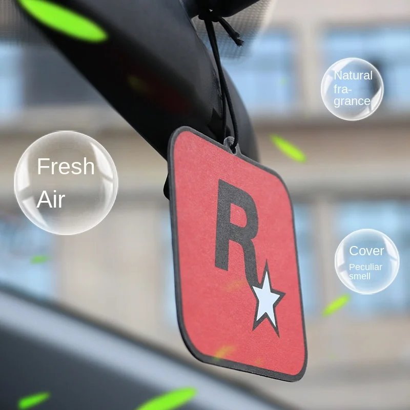 Custom Logo Long Lasting Scent Paper Customized Promotional Hanging Paper Perfume Air Fragrance Air Freshener