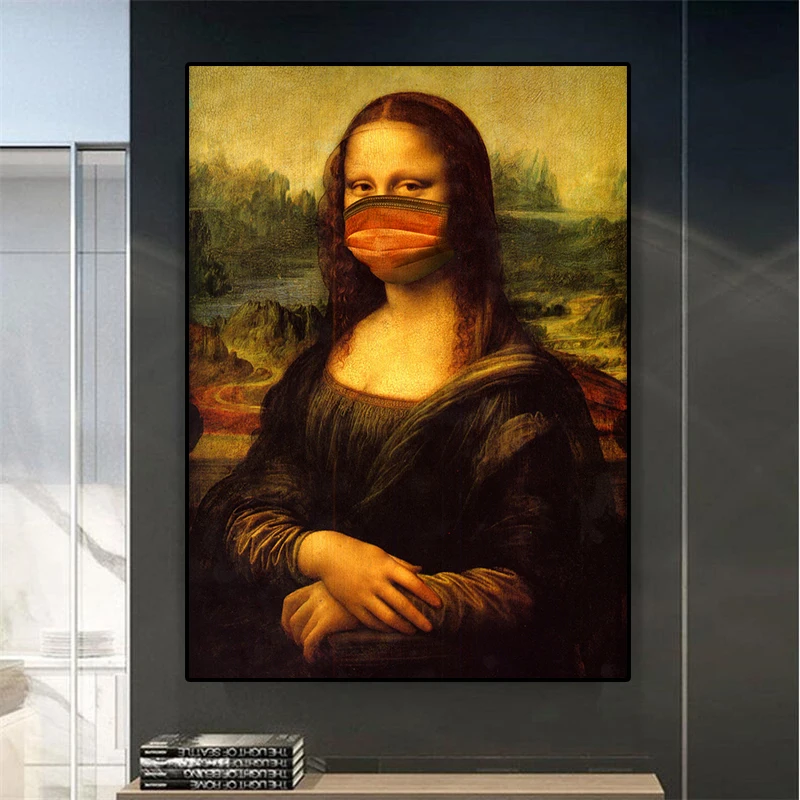 Classical Mona Lisa Artworks Pictures Luxury Decoration for Home Living Room Bedroom Posters Prints Tableau Canvas Paintings