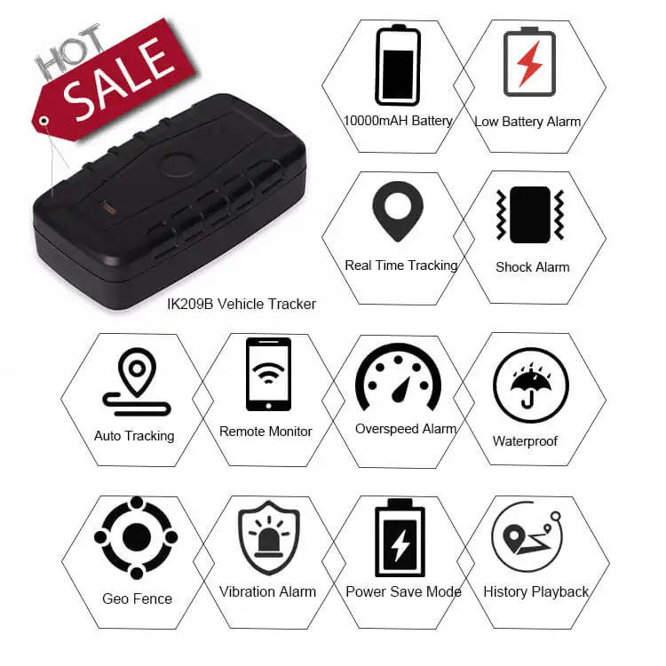 20000mah Magnet GPS Tracker IP68 Waterproof Locator for Vehicle Security System Fleet Management 24/7 Realtime Tracking Device