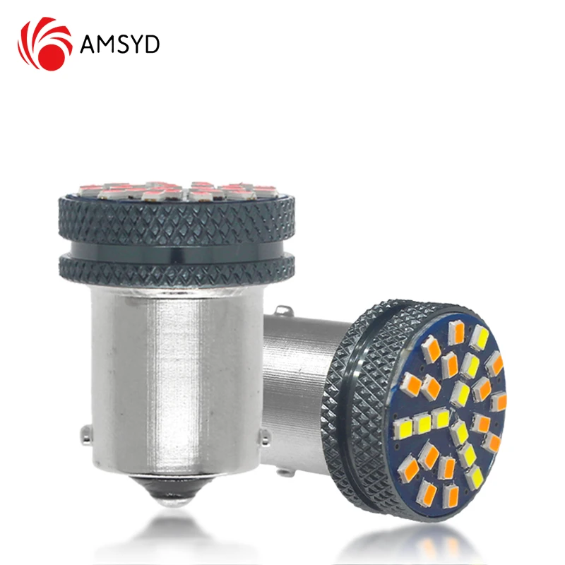 AMS  T20 LED Bulb 1156/1157 24SMD LED Turn Signal Lights DRL Parking Switchback