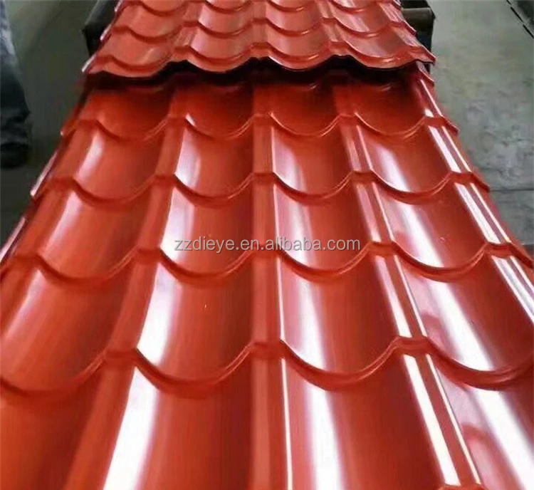 High Strength Q235B 100mm Length PPGI Roofing Sheet Color Coated Steel Roofing Ral Color Corrugated Steel Plate