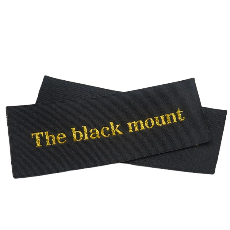 Custom T-shirt Handmade Clothing Label Brand Size Labels Main Garment Neck Woven Label For Clothing