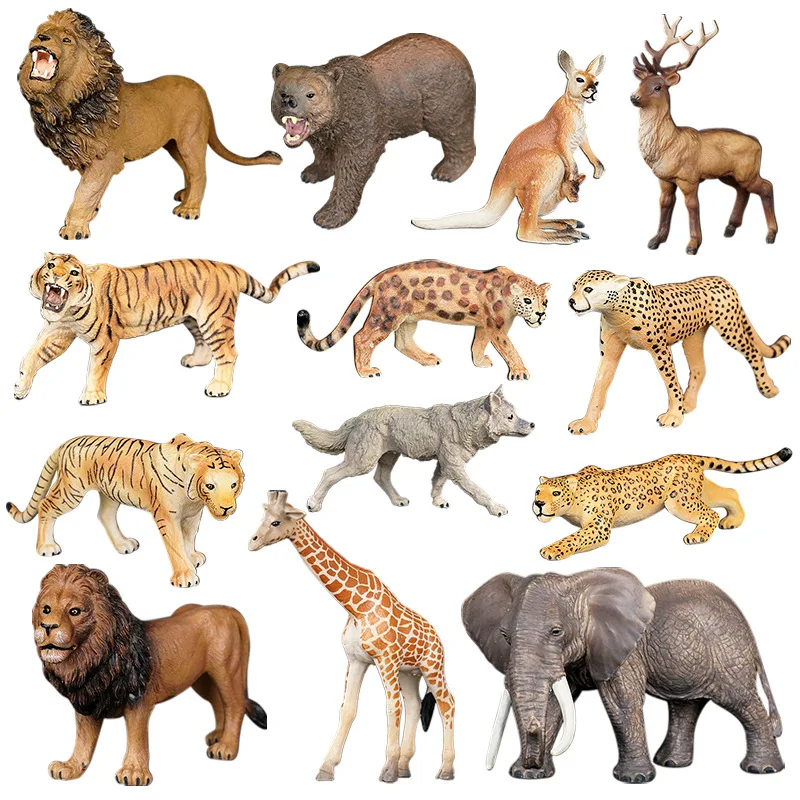 Discount Pvc Simulation Plastic Model Animal Toy Set Animal Model Toys Wild Animal Toys Set