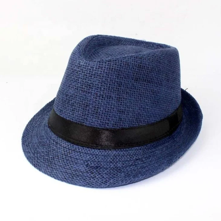 Cheap Promotional Paper Fedora Straw Hats Fashion Men Women Straw Hat Fedora factory price