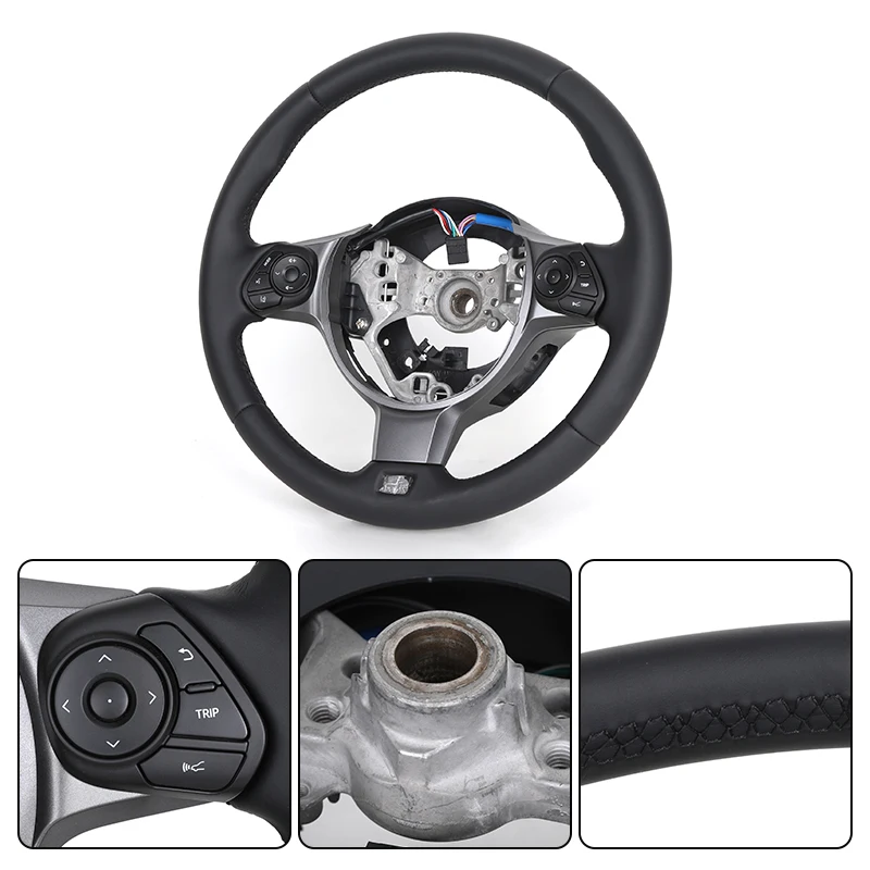 Upgrade GR Sport Leather Steering Wheel for Toyota GR86 Yaris GR 86 Subaru BRZ Mark X Reiz Crown Alphard Corolla Prius Vellfire