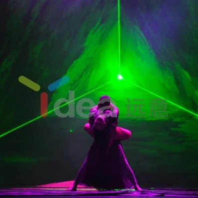 10W Single Green laser light projector for 3D Animation Laser Light Show