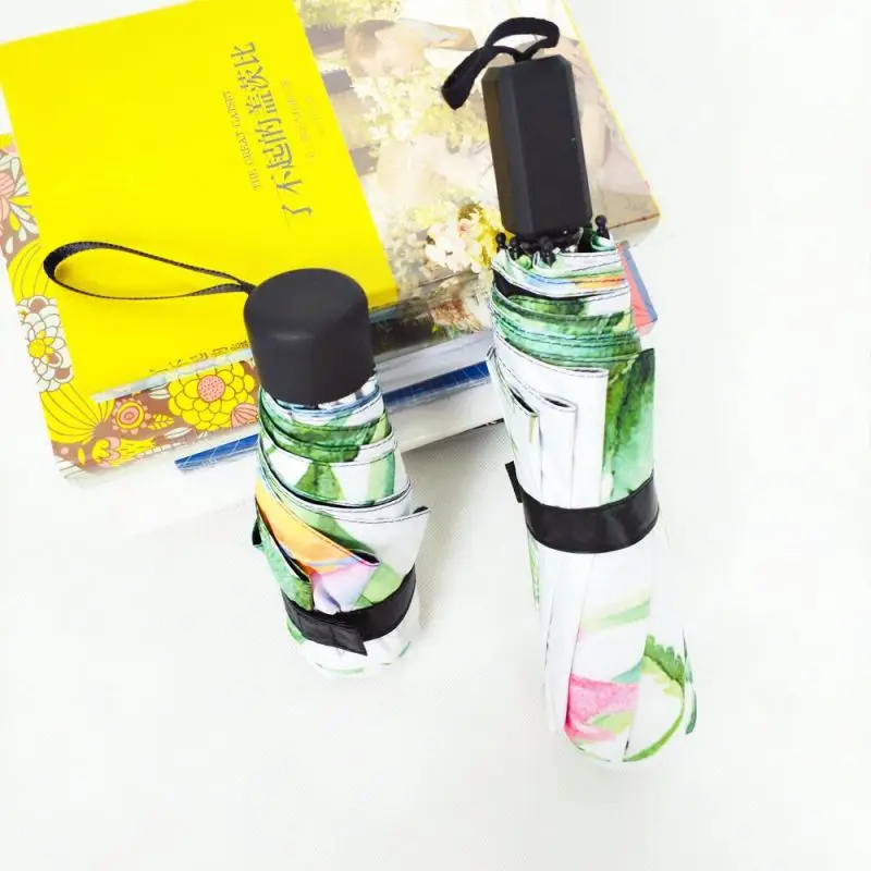 Fashion Heat transfer printing umbrella automatic 5 fold umbrella for European market foldable umbrella with logo print