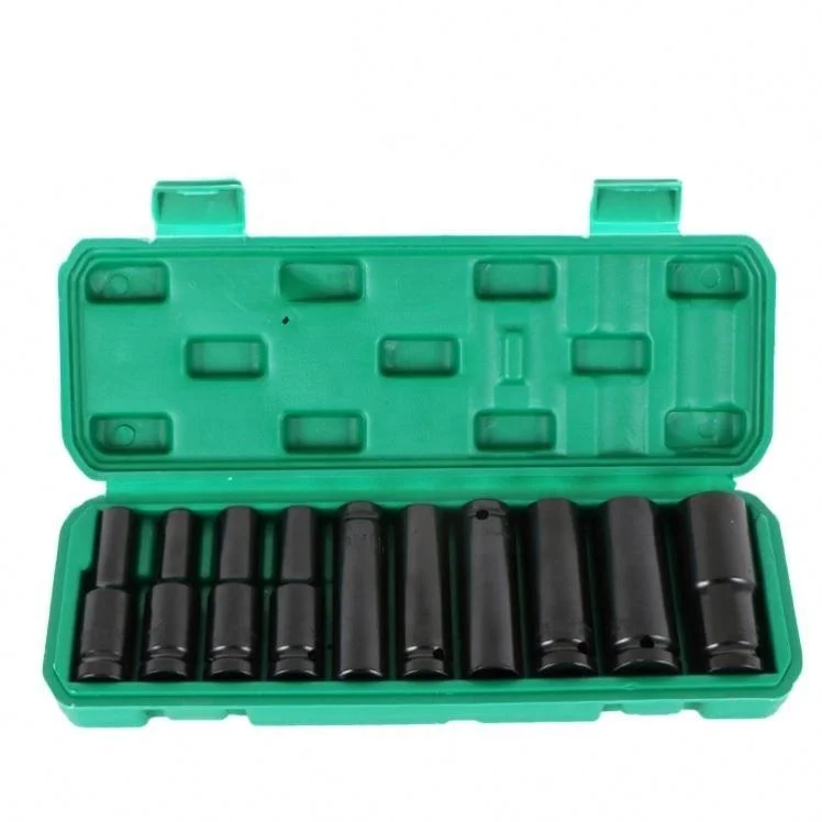 1/2 Inch 10 Pcs Professional High Quality Deep Air Impact Socket Set