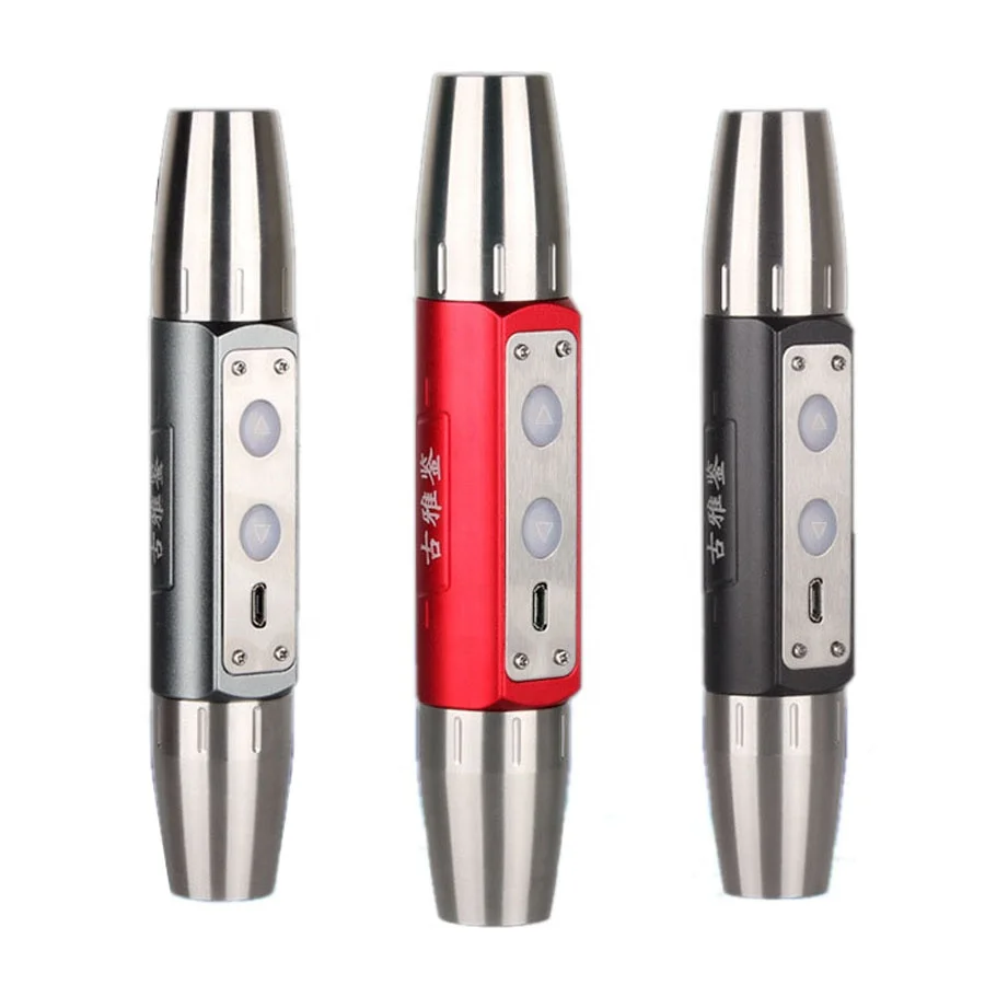 365nm 395nm UV LED Jade Flashlight Purple Yellow white 4 lights Usb Rechargeable Torch Identification Marker Checker Detection