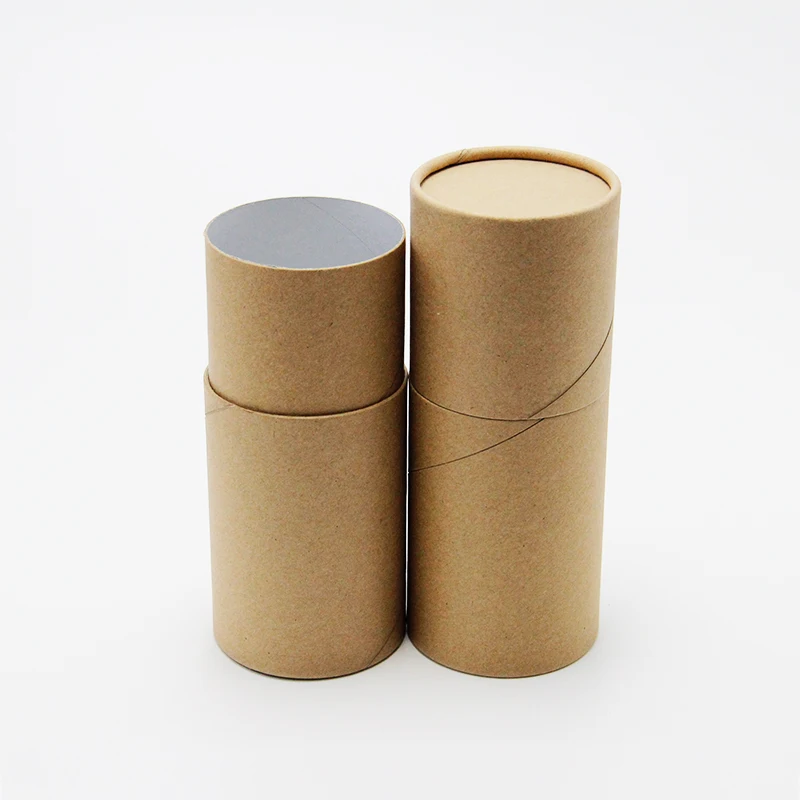 
China Supplier Cylinder Customized Printing Recyclable Kraft Paper Tube Packaging 