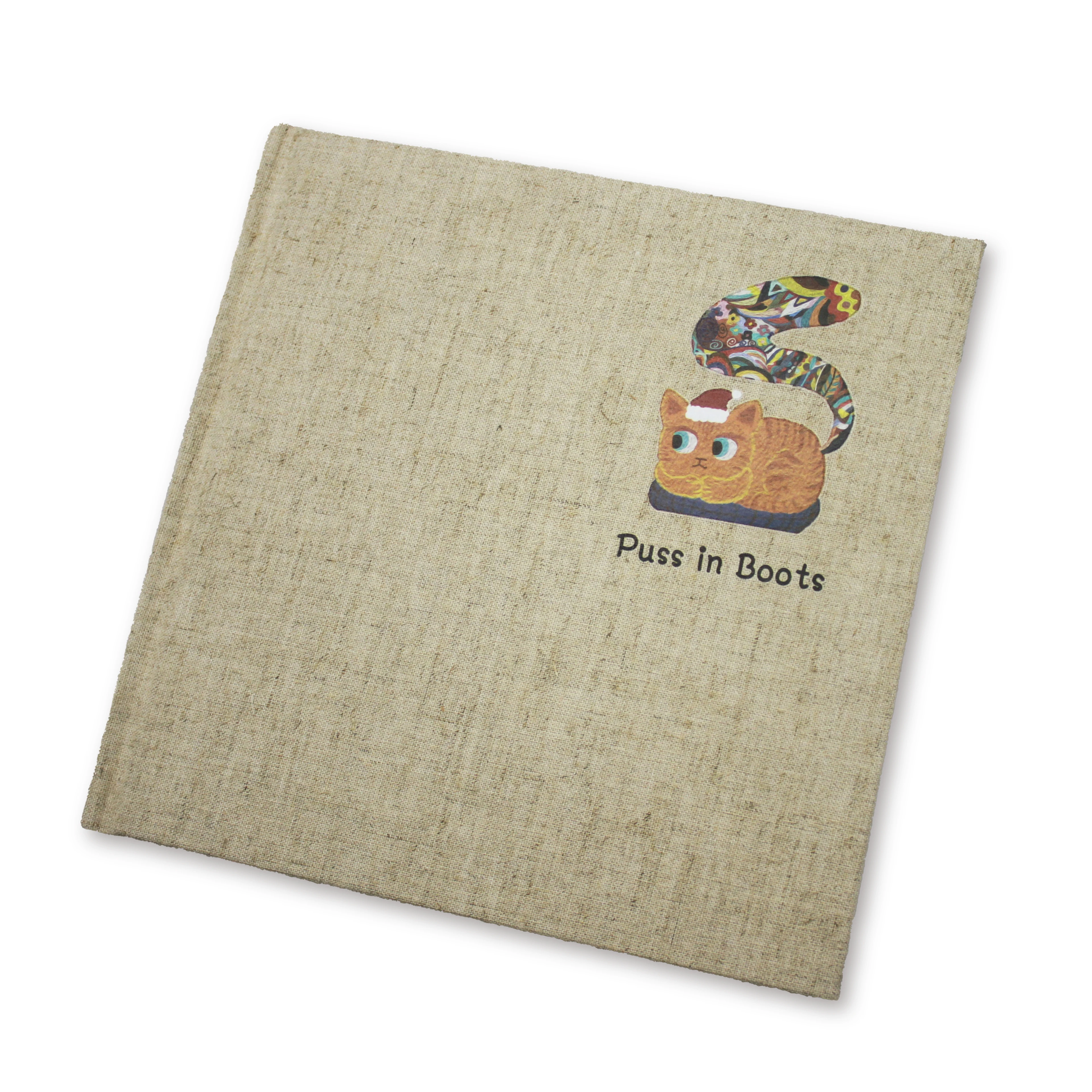 Custom Design Fabric Cover Hardback 150 Sheets square Note Book