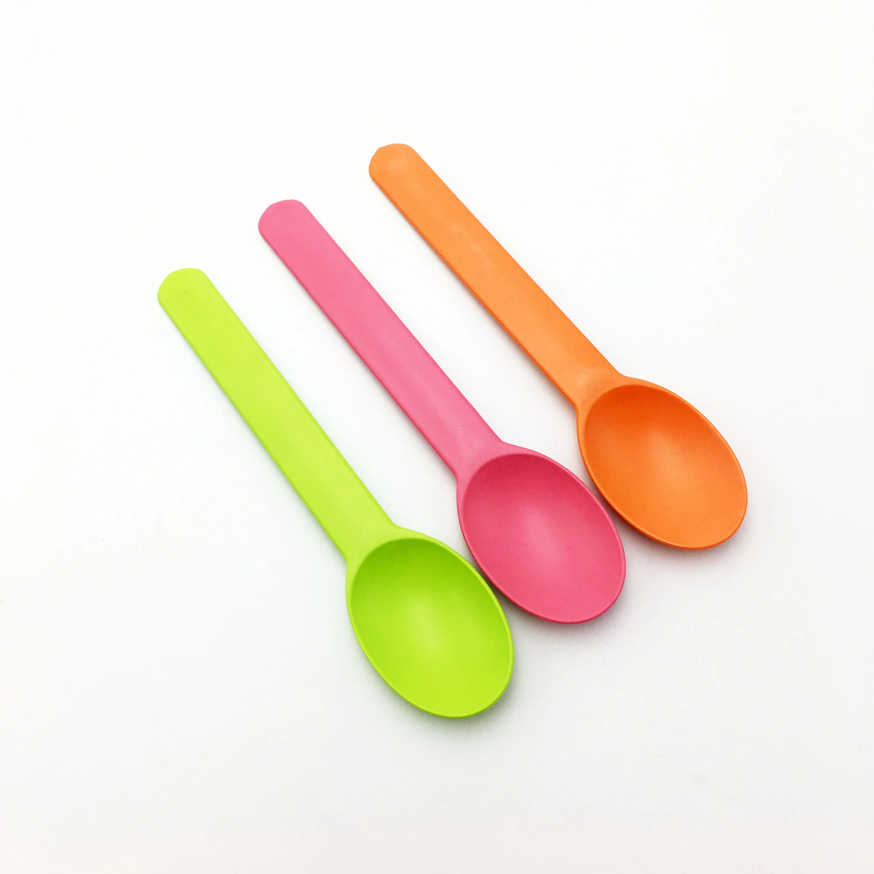 Eco Friendly Disposable Biodegradable Corn Starch Spoon Ice Cream Spoon Plastic Spoons Wholesale