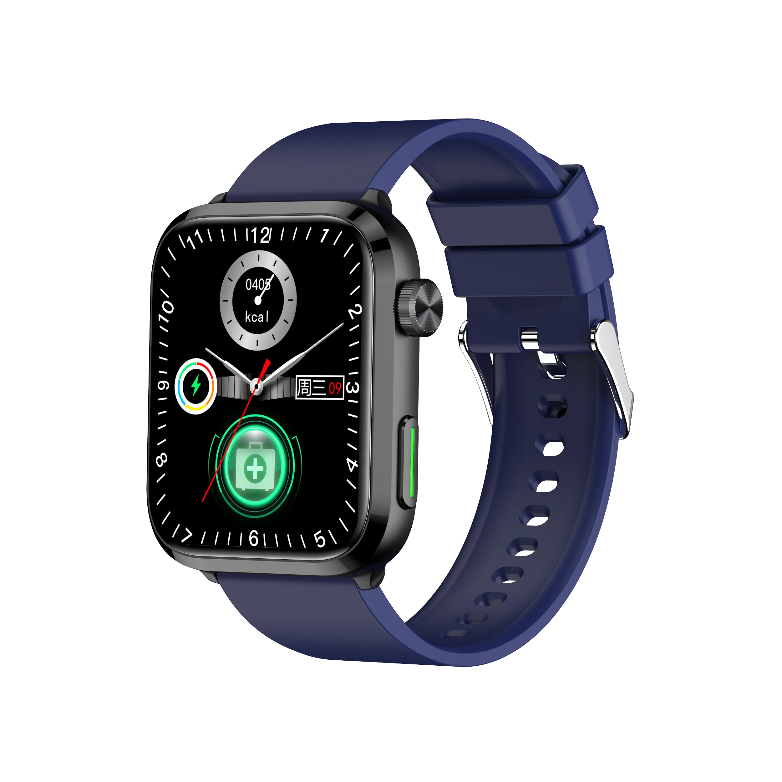 New F220 Laser Therapy Bt Sos Emergency Call Non-Invasive Blood Uric Acid Lipid Monitoring Multi Health Care Smart Watch F220