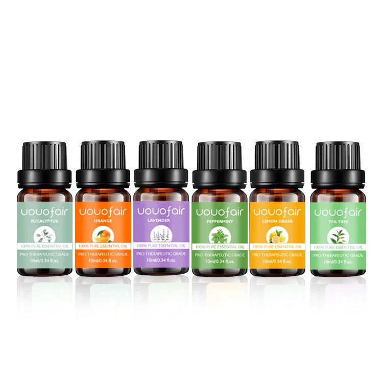 Factory Private Label 100% natural organic Essential Oils For Gift 6 Premium Grade Fragrance massage essential oil sets