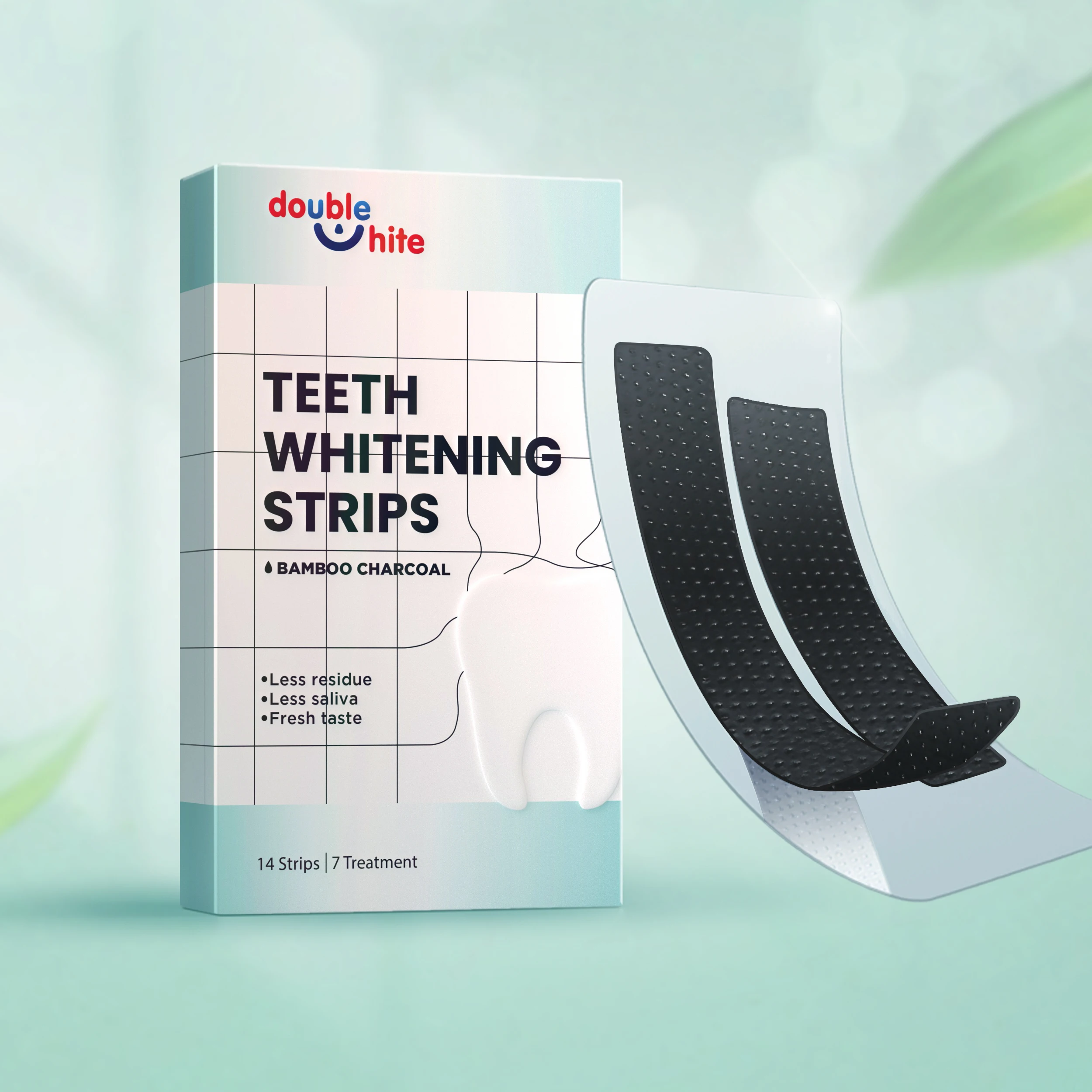Wholesale Beauty Charcoal Teeth Whitening Strips OEM High Quality Private Logo For Sensitive Teeth With 14 Pairs