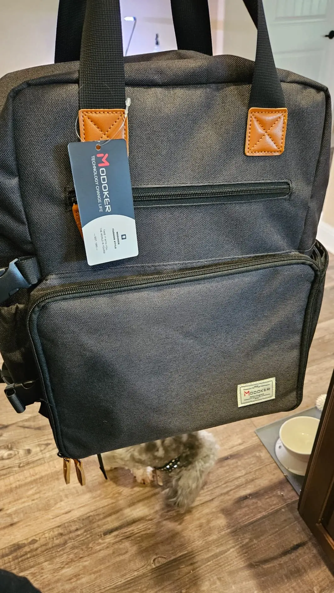 Pet Travel Bag, Double-Layer Pet Supplies Backpack (for All Pet Travel Supplies), Pet Travel Backpack