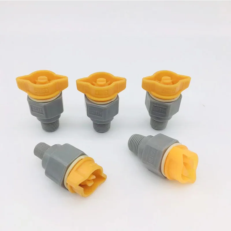 Plastic quick release and dismantle solid /full jet cone spray nozzle