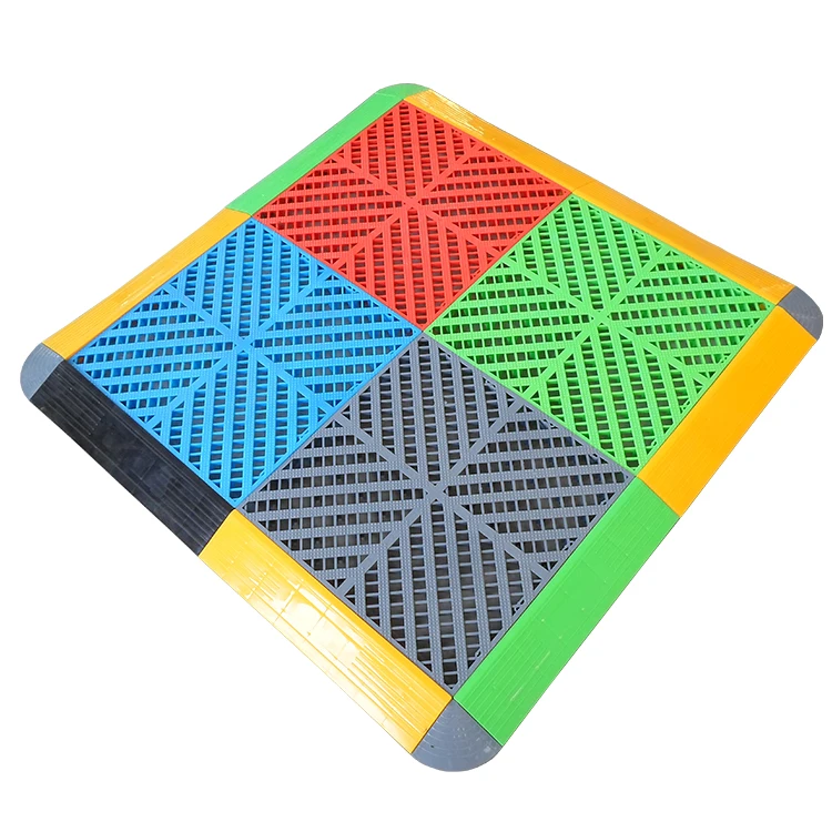 Съемная пластиковая ПВХ промышленная сцепляющаяся напольная плитка, для мойки автомобилей