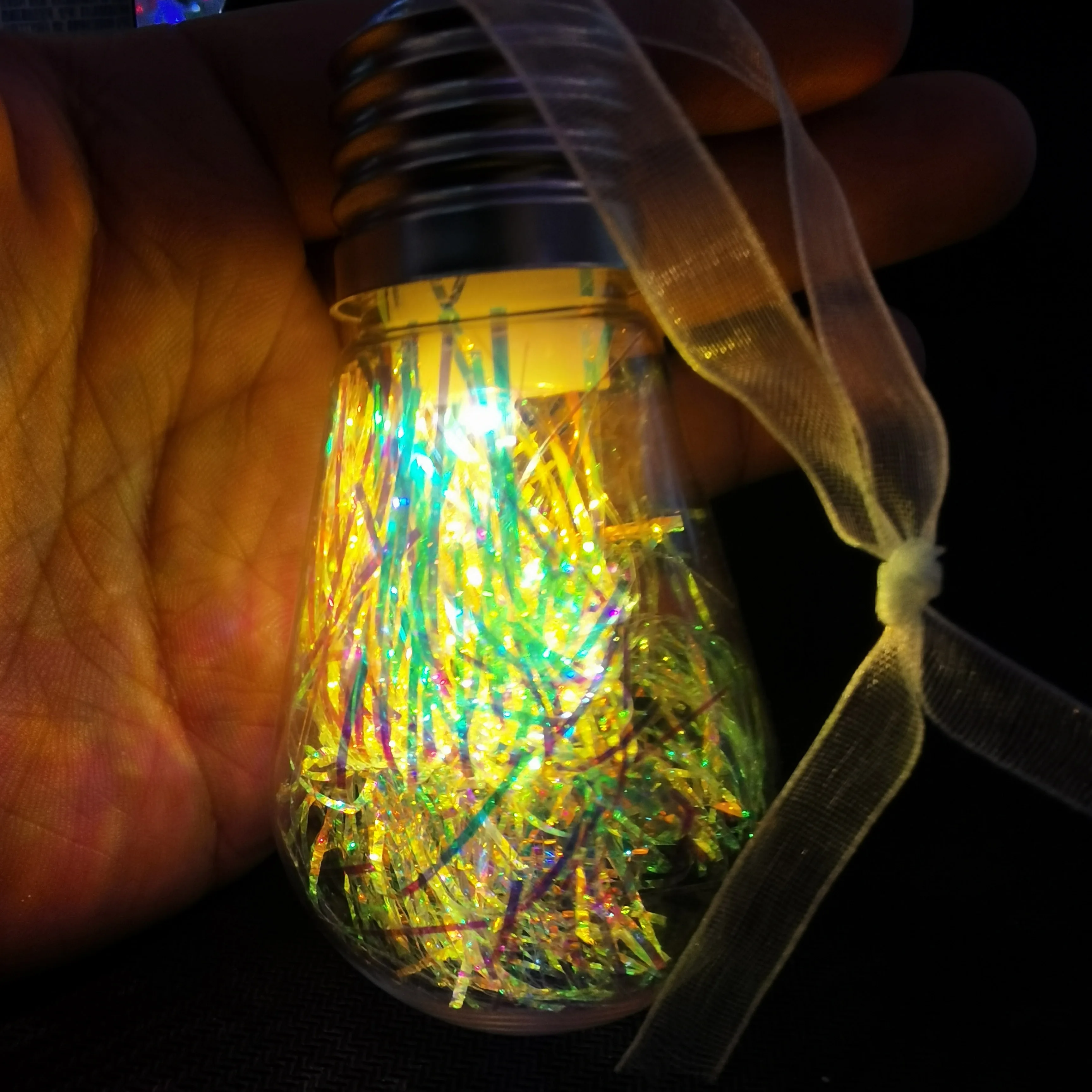 Christmas Snow Pine Needle Red Fruit Atmosphere Decorative Light String Bulb Pendant warm White Led Light Bulb