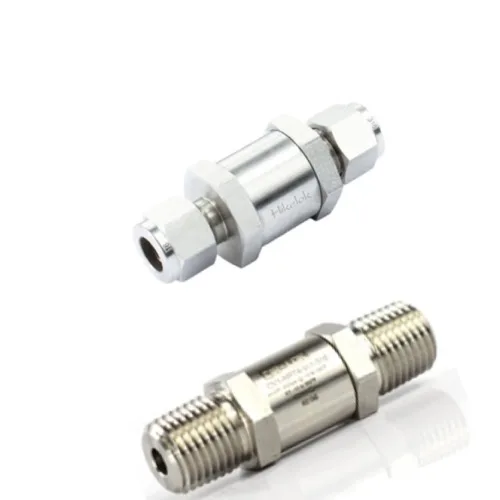 High pressure 3000 psi stainless steel one way valve 1/3 to 25 psi cracking pressure 1/4 1/8 OD NPT NRV inline check valve