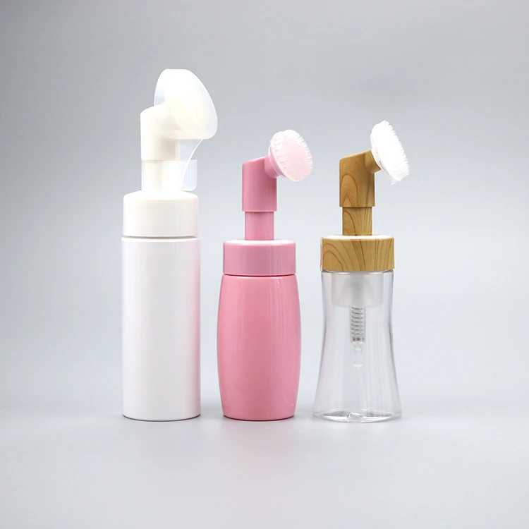 Custom Empty PET Plastic Facial Foam Pump Cleanser Wash Face Bottle