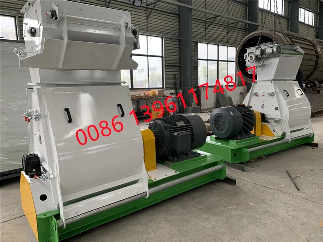 High Capacity Animal Feed Processing Hammer Mill Large Grains Grinding Machine